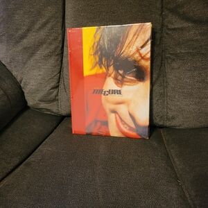 The Cure Art Print Hardcover in Red and Yellow